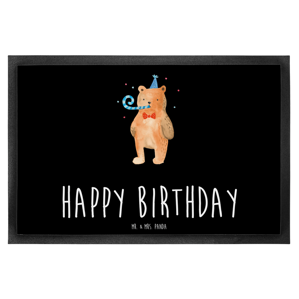 Fußmatte Birthday Bär Happy Birthday, Alles Gute, Glückwunsch, Geburtstag,  Türvorleger, Schmutzmatte, Fußabtreter, Matte, Schmutzfänger, Fußabstreifer, Schmutzfangmatte, Türmatte, Motivfußmatte,  Haustürmatte, Vorleger  Bär, Teddy, Teddybär