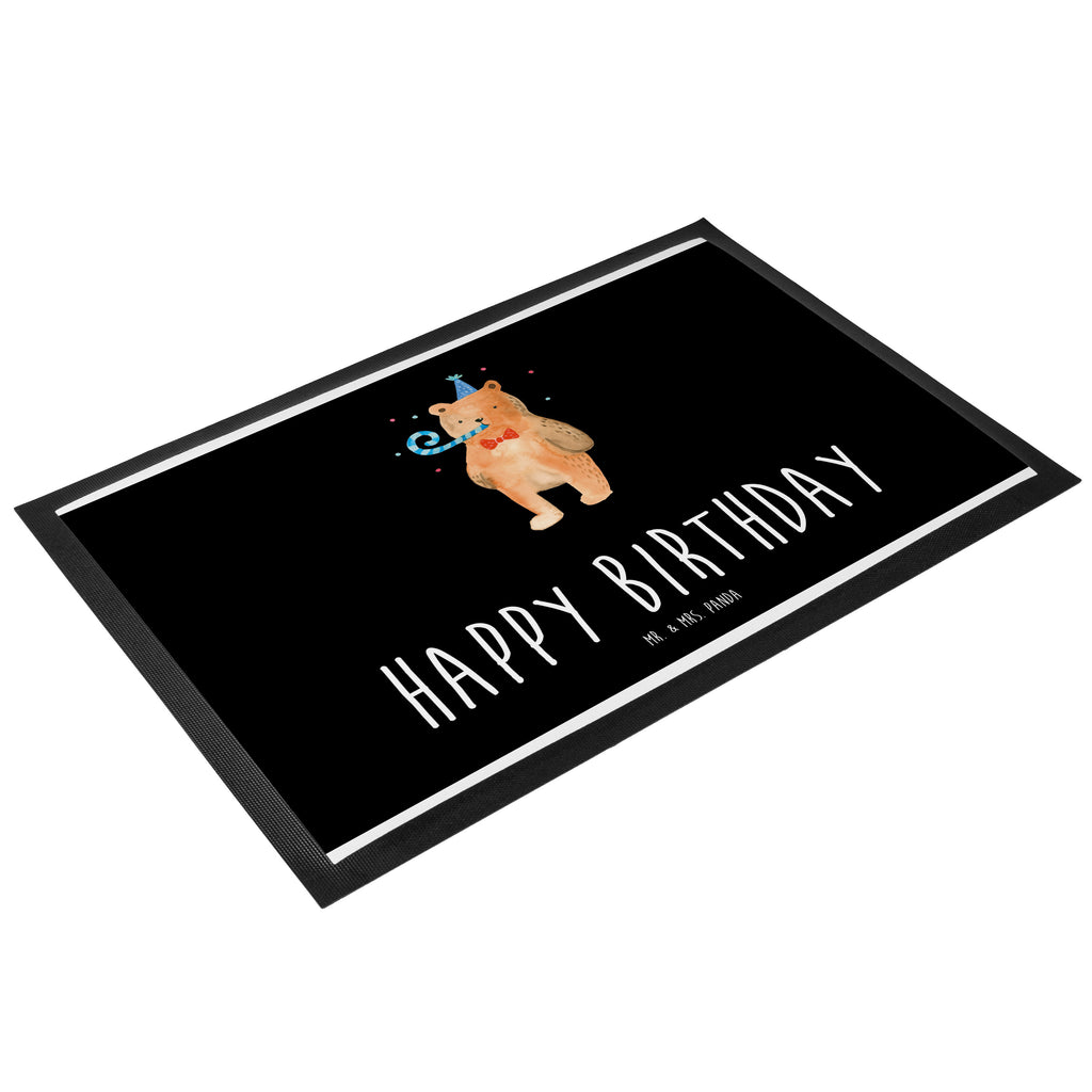 Fußmatte Birthday Bär Happy Birthday, Alles Gute, Glückwunsch, Geburtstag,  Türvorleger, Schmutzmatte, Fußabtreter, Matte, Schmutzfänger, Fußabstreifer, Schmutzfangmatte, Türmatte, Motivfußmatte,  Haustürmatte, Vorleger  Bär, Teddy, Teddybär