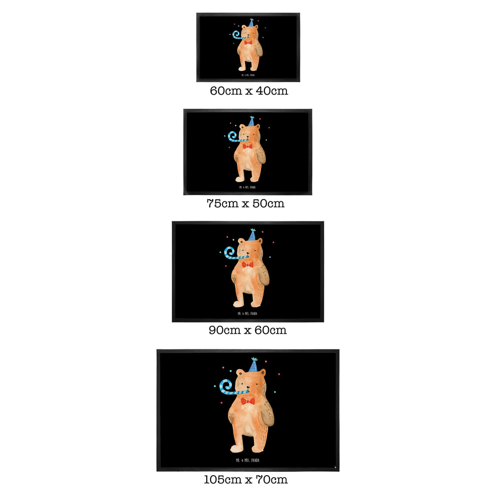 Fußmatte Birthday Bär Happy Birthday, Alles Gute, Glückwunsch, Geburtstag,  Türvorleger, Schmutzmatte, Fußabtreter, Matte, Schmutzfänger, Fußabstreifer, Schmutzfangmatte, Türmatte, Motivfußmatte,  Haustürmatte, Vorleger  Bär, Teddy, Teddybär