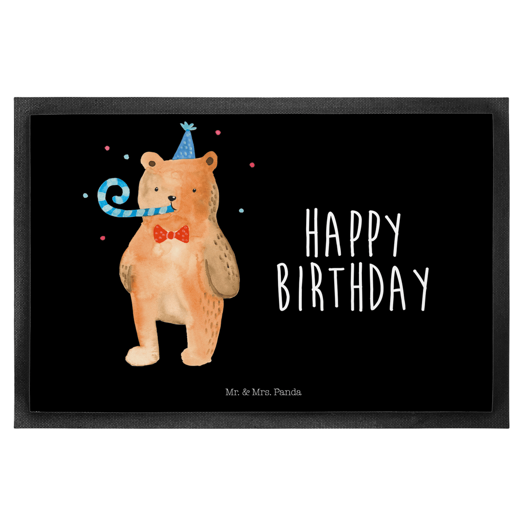 Fußmatte Birthday Bär Happy Birthday, Alles Gute, Glückwunsch, Geburtstag,  Türvorleger, Schmutzmatte, Fußabtreter, Matte, Schmutzfänger, Fußabstreifer, Schmutzfangmatte, Türmatte, Motivfußmatte,  Haustürmatte, Vorleger  Bär, Teddy, Teddybär