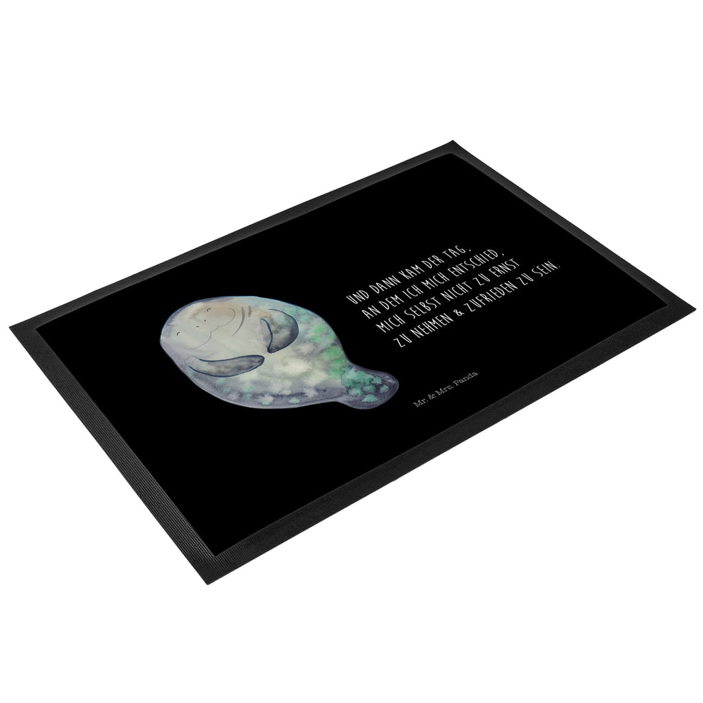 Fußmatte Seekuh happy Seekuh, Seekühe, Selbstliebe, Respekt, Neuanfang, Neustart, Achtsamkeit, Zufrieden, Liebeskummer, Freundin	 Türvorleger, Schmutzmatte, Fußabtreter, Matte, Schmutzfänger, Fußabstreifer, Schmutzfangmatte, Türmatte, Motivfußmatte,  Haustürmatte, Vorleger  Meerestiere, Meer, Urlaub