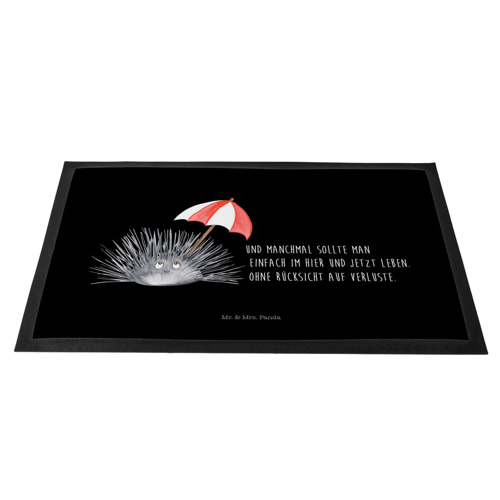 Fußmatte Seeigel Seeigel, Achtsamkeit, Selbstakzeptanz, Selbstliebe, Hier und Jetzt, Leben, Lebe Türvorleger, Schmutzmatte, Fußabtreter, Matte, Schmutzfänger, Fußabstreifer, Schmutzfangmatte, Türmatte, Motivfußmatte,  Haustürmatte, Vorleger  Meerestiere, Meer, Urlaub