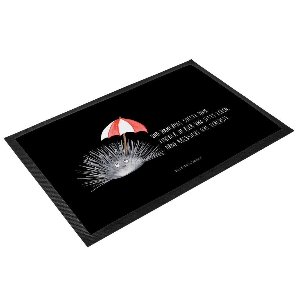 Fußmatte Seeigel Seeigel, Achtsamkeit, Selbstakzeptanz, Selbstliebe, Hier und Jetzt, Leben, Lebe Türvorleger, Schmutzmatte, Fußabtreter, Matte, Schmutzfänger, Fußabstreifer, Schmutzfangmatte, Türmatte, Motivfußmatte,  Haustürmatte, Vorleger  Meerestiere, Meer, Urlaub