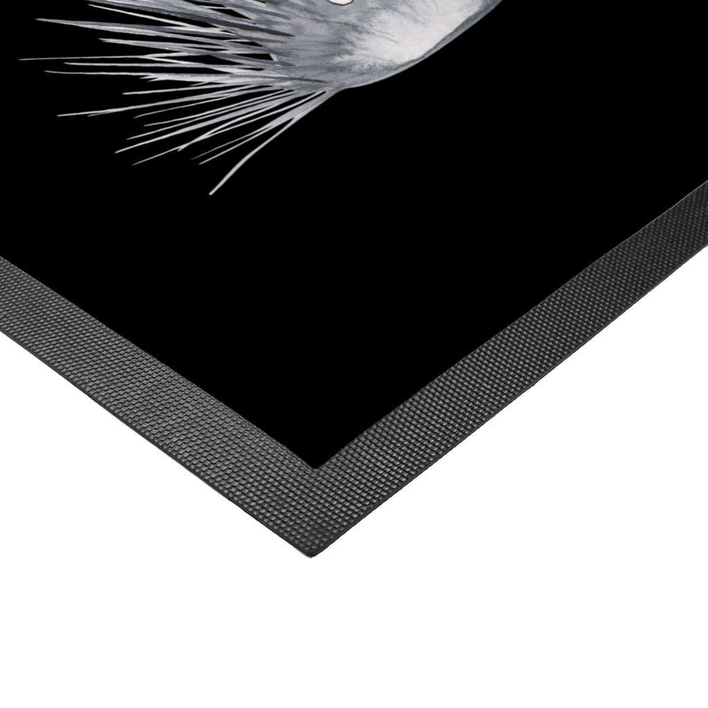 Fußmatte Seeigel Seeigel, Achtsamkeit, Selbstakzeptanz, Selbstliebe, Hier und Jetzt, Leben, Lebe Türvorleger, Schmutzmatte, Fußabtreter, Matte, Schmutzfänger, Fußabstreifer, Schmutzfangmatte, Türmatte, Motivfußmatte,  Haustürmatte, Vorleger  Meerestiere, Meer, Urlaub