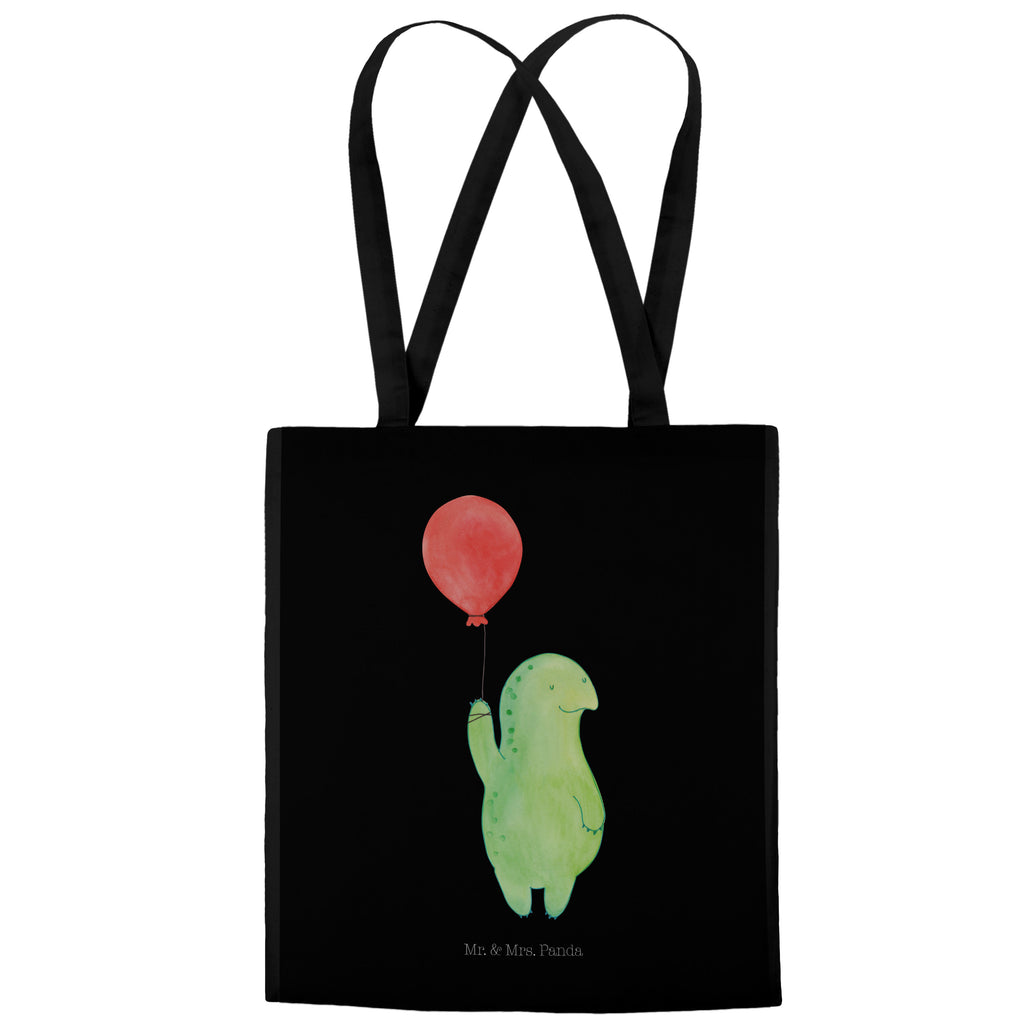 Tragetasche Schildkröte Luftballon Beuteltasche, Beutel, Einkaufstasche, Jutebeutel, Stoffbeutel, Schildkröte, Schildkröten, Mutausbruch, Motivation, Motivationsspruch