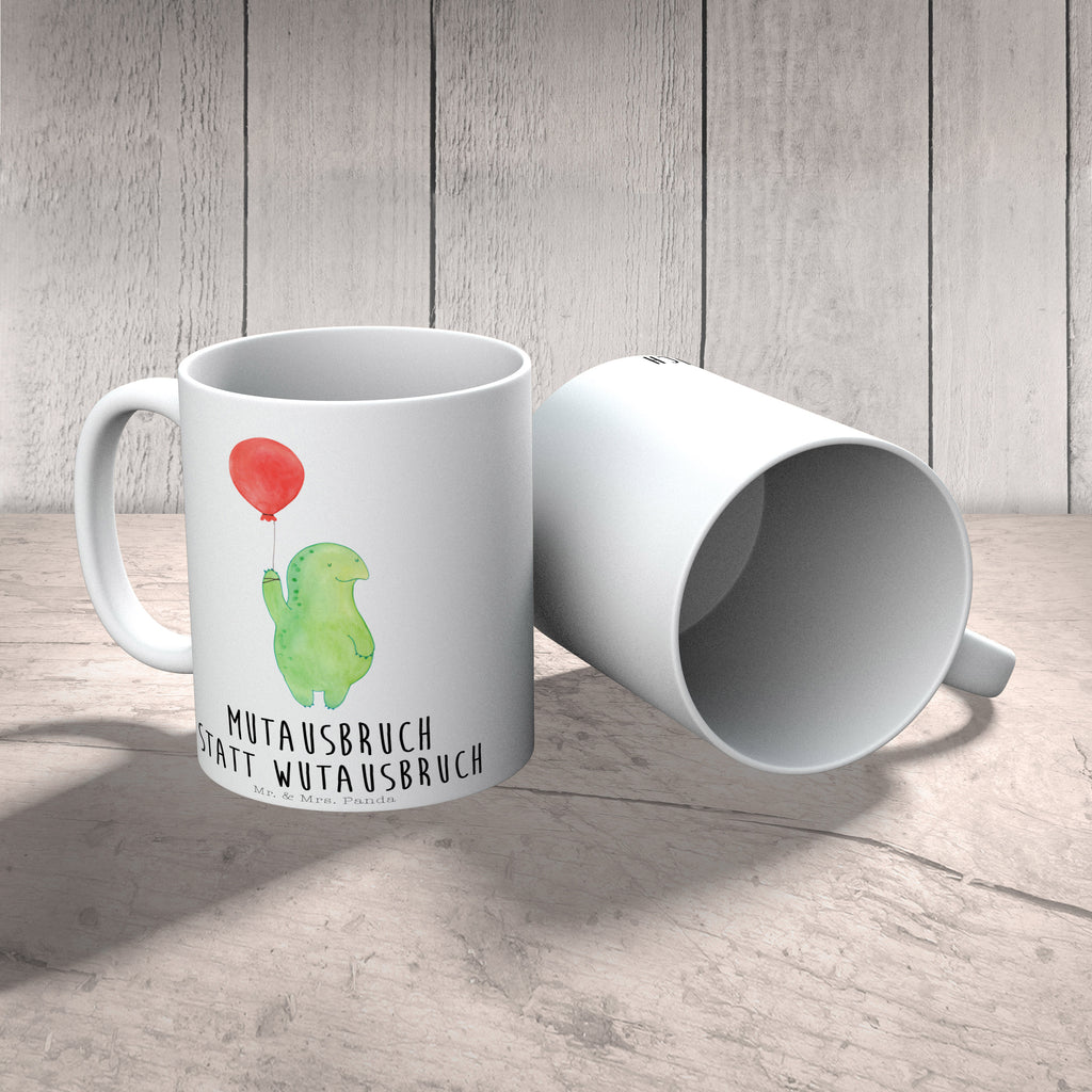 Tasse Schildkröte Luftballon Schildkröte, Schildkröten, Mutausbruch, Motivation, Motivationsspruch Becher, Kaffeetasse, Kaffeebecher, Tee, Frühstück, Büro  Schildkröte