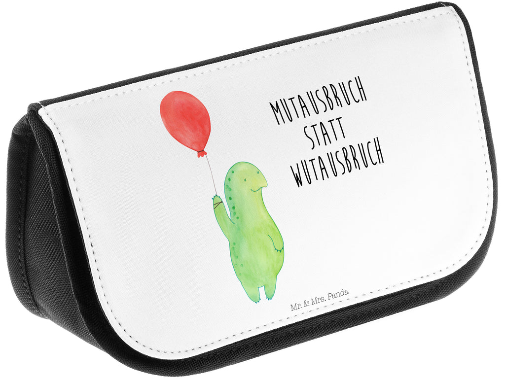 Kosmetiktasche Schildkröte Luftballon Kosmetikbeutel, Kulturtasche, Kulturbeutel, Schminktasche, Make-Up Tasche, Schildkröte, Schildkröten, Mutausbruch, Motivation, Motivationsspruch