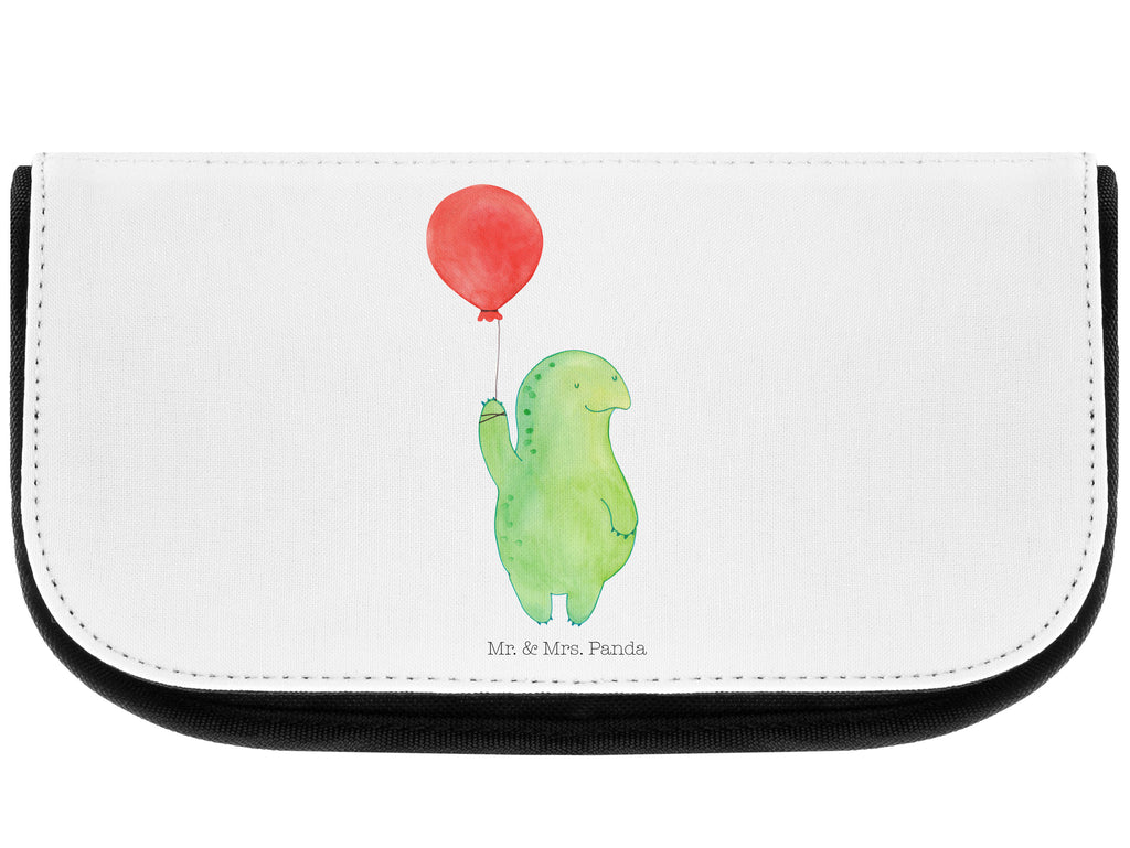 Kosmetiktasche Schildkröte Luftballon Kosmetikbeutel, Kulturtasche, Kulturbeutel, Schminktasche, Make-Up Tasche, Schildkröte, Schildkröten, Mutausbruch, Motivation, Motivationsspruch