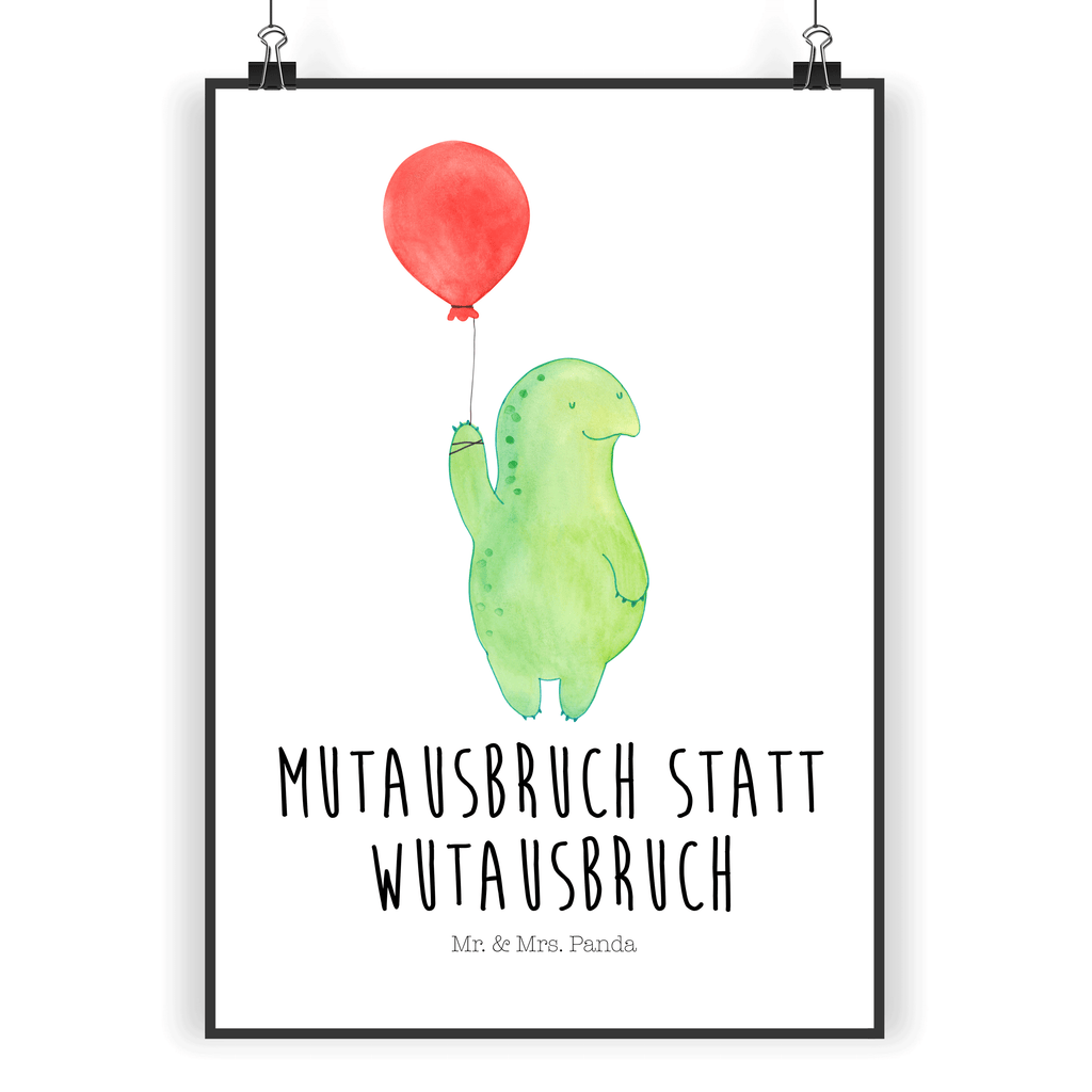 Poster Schildkröte Luftballon Poster, Wandposter, Bild, Wanddeko, Küchenposter, Kinderposter, Wanddeko Bild, Raumdekoration, Wanddekoration, Handgemaltes Poster, Mr. & Mrs. Panda Poster, Designposter, Kunstdruck, Posterdruck, Schildkröte, Schildkröten, Mutausbruch, Motivation, Motivationsspruch