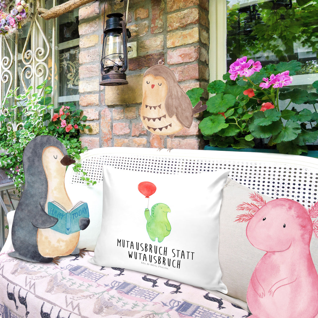 40x40 Kissen Schildkröte Luftballon Kissenhülle, Kopfkissen, Sofakissen, Dekokissen, Motivkissen, Schildkröte, Schildkröten, Mutausbruch, Motivation, Motivationsspruch