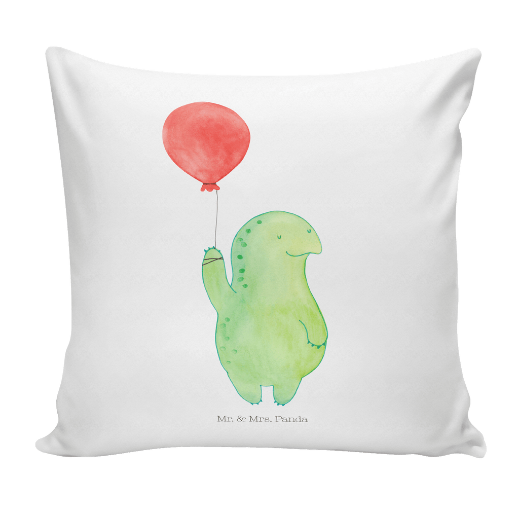 40x40 Kissen Schildkröte Luftballon Kissenhülle, Kopfkissen, Sofakissen, Dekokissen, Motivkissen, Schildkröte, Schildkröten, Mutausbruch, Motivation, Motivationsspruch