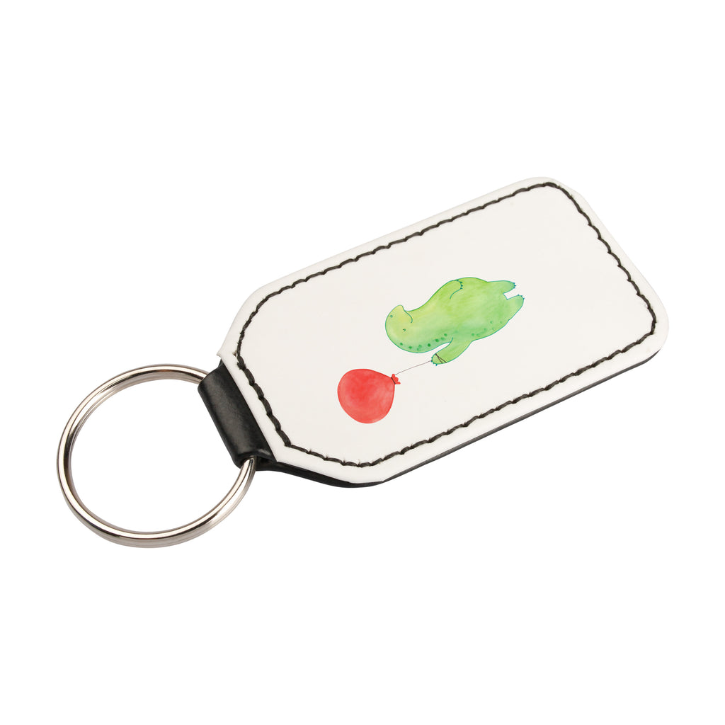 Rechteckig Schlüsselanhänger Schildkröte Luftballon Schlüsselanhänger, Anhänger, Taschenanhänger, Glücksbringer, Schutzengel, Schildkröte, Schildkröten, Mutausbruch, Motivation, Motivationsspruch