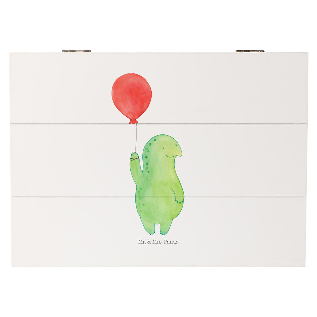 Holzkiste Schildkröte Luftballon Holzkiste, Kiste, Schatzkiste, Truhe, Schatulle, XXL, Erinnerungsbox, Erinnerungskiste, Dekokiste, Aufbewahrungsbox, Schildkröte, Schildkröten, Mutausbruch, Motivation, Motivationsspruch
