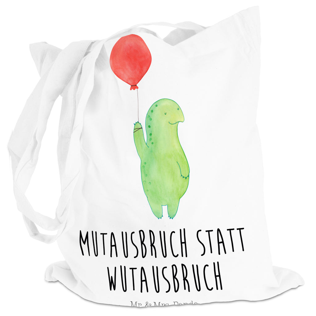 Tragetasche Schildkröte Luftballon Beuteltasche, Beutel, Einkaufstasche, Jutebeutel, Stoffbeutel, Schildkröte, Schildkröten, Mutausbruch, Motivation, Motivationsspruch