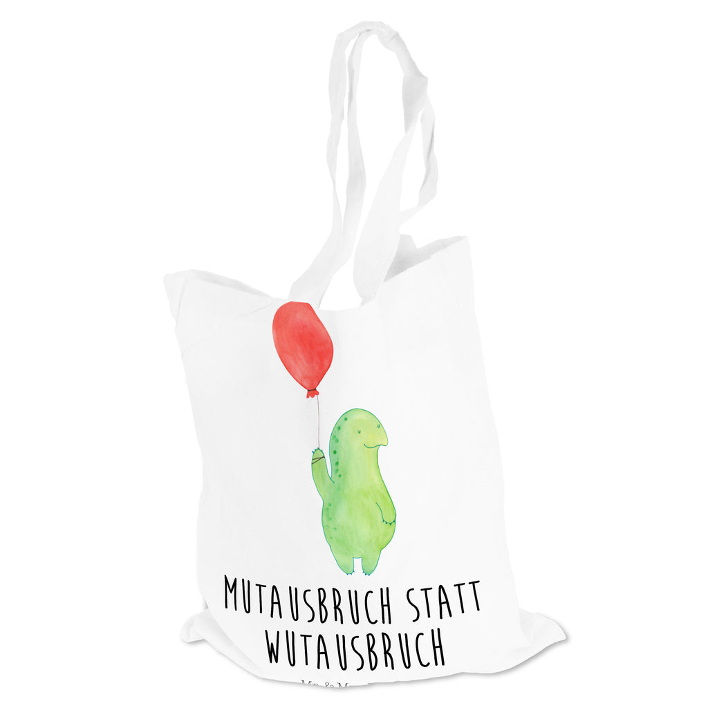 Tragetasche Schildkröte Luftballon Beuteltasche, Beutel, Einkaufstasche, Jutebeutel, Stoffbeutel, Schildkröte, Schildkröten, Mutausbruch, Motivation, Motivationsspruch