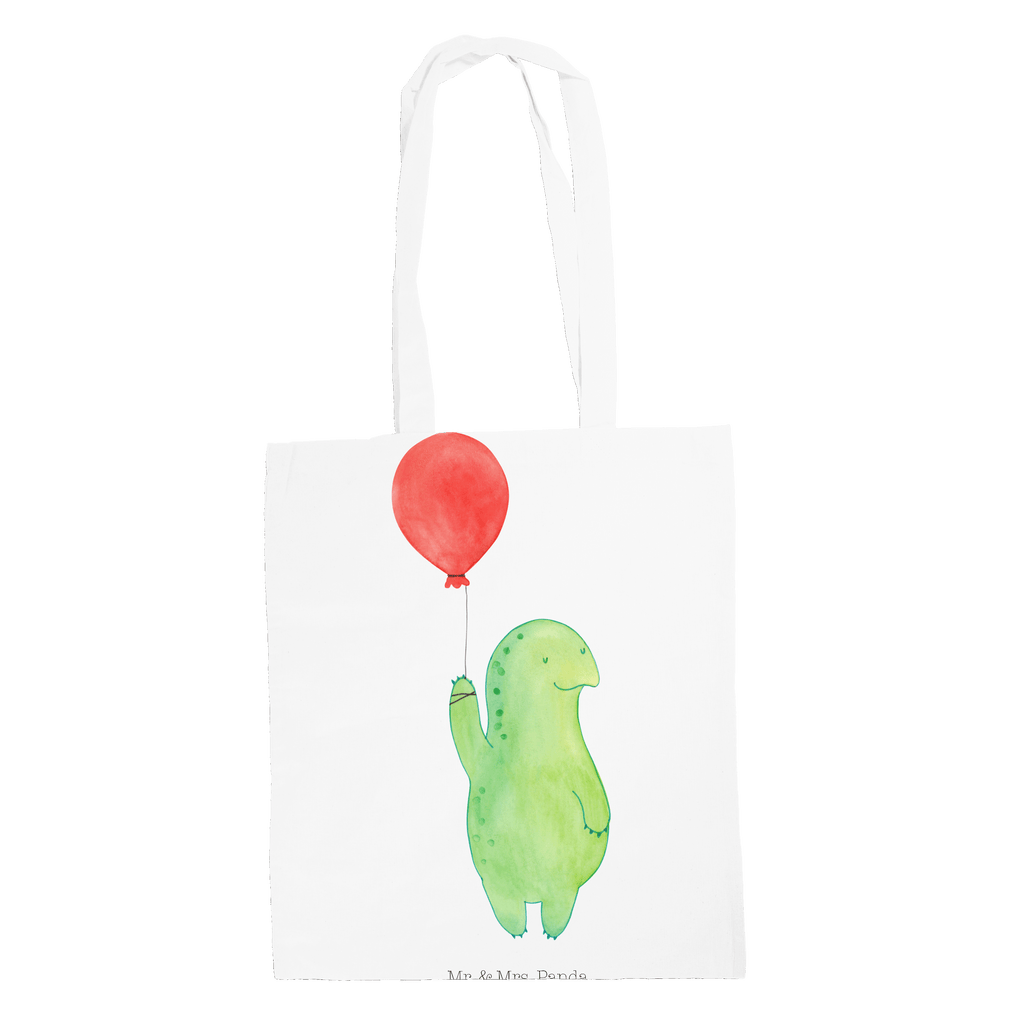 Tragetasche Schildkröte Luftballon Beuteltasche, Beutel, Einkaufstasche, Jutebeutel, Stoffbeutel, Schildkröte, Schildkröten, Mutausbruch, Motivation, Motivationsspruch