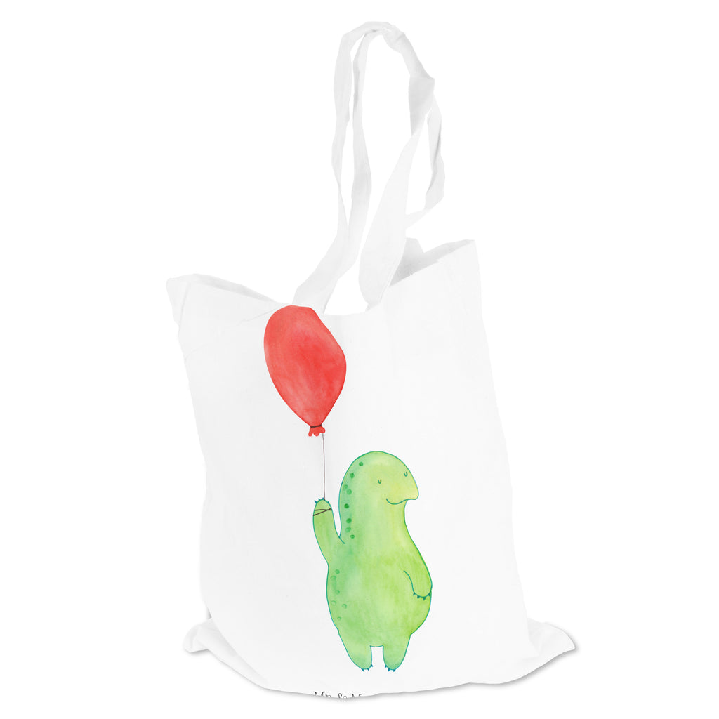 Tragetasche Schildkröte Luftballon Beuteltasche, Beutel, Einkaufstasche, Jutebeutel, Stoffbeutel, Schildkröte, Schildkröten, Mutausbruch, Motivation, Motivationsspruch