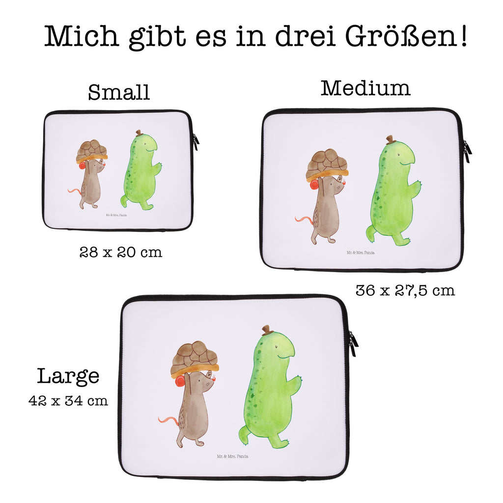 20 x 28 Notebook Tasche  Schildkröte & Maus Notebook Tasche, Laptop, Computertasche, Tasche, Schildkröte, Maus, Freunde, Freundinnen, beste Freunde, beste Freundinnen