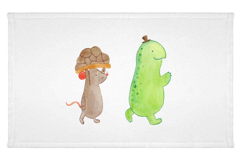 Gäste Handtuch Schildkröte & Maus Gästetuch, Reisehandtuch, Sport Handtuch, Frottier, Kinder Handtuch, Schildkröte, Maus, Freunde, Freundinnen, beste Freunde, beste Freundinnen