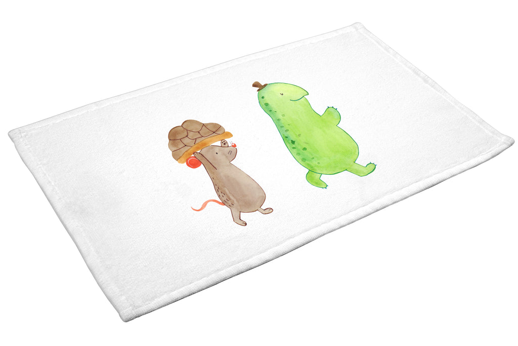 Gäste Handtuch Schildkröte & Maus Gästetuch, Reisehandtuch, Sport Handtuch, Frottier, Kinder Handtuch, Schildkröte, Maus, Freunde, Freundinnen, beste Freunde, beste Freundinnen