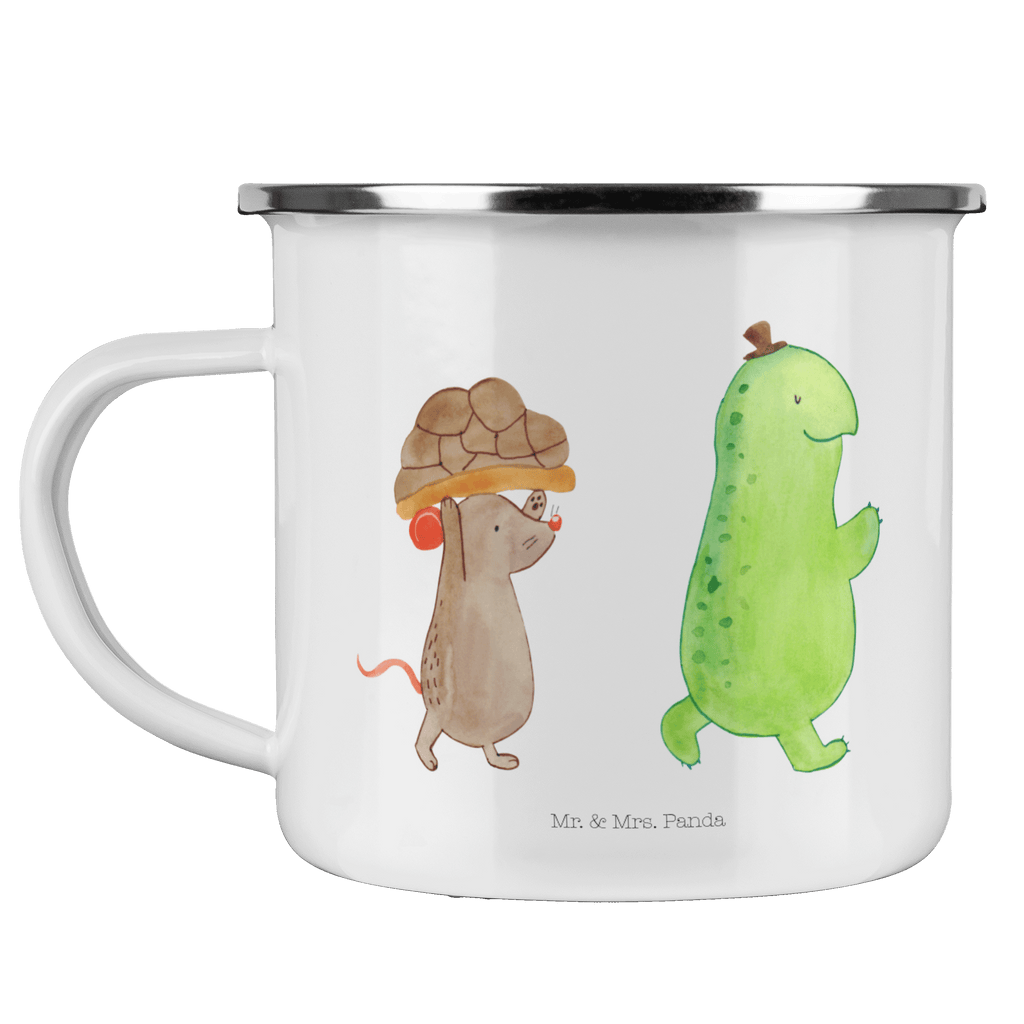 Camping Emaille Tasse Schildkröte & Maus Campingtasse, Trinkbecher, Metalltasse, Outdoor Tasse, Emaille Trinkbecher, Blechtasse Outdoor, Emaille Campingbecher, Edelstahl Trinkbecher, Metalltasse für Camping, Kaffee Blechtasse, Camping Tasse Metall, Schildkröte, Maus, Freunde, Freundinnen, beste Freunde, beste Freundinnen
