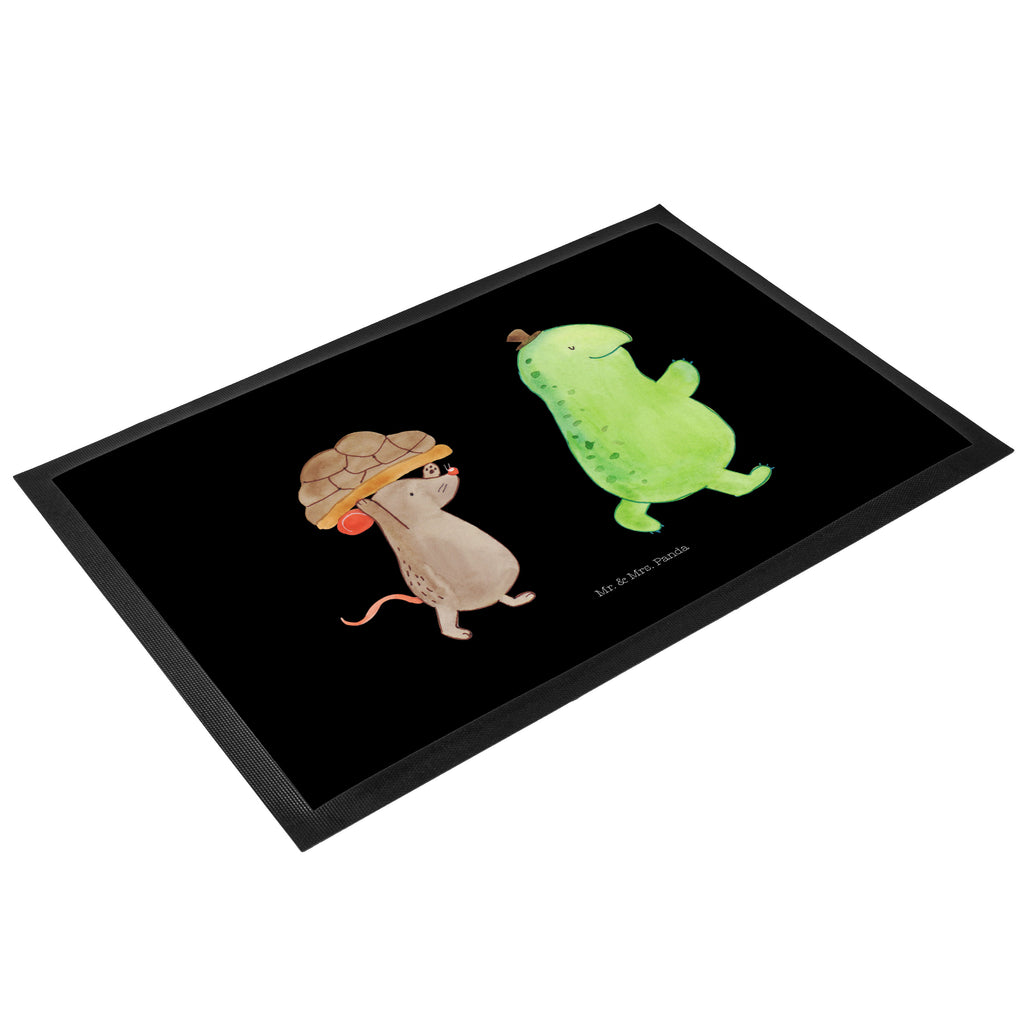Fußmatte Schildkröte & Maus Schildkröte, Maus, Freunde, Freundinnen, beste Freunde, beste Freundinnen Türvorleger, Schmutzmatte, Fußabtreter, Matte, Schmutzfänger, Fußabstreifer, Schmutzfangmatte, Türmatte, Motivfußmatte,  Haustürmatte, Vorleger  Schildkröte
