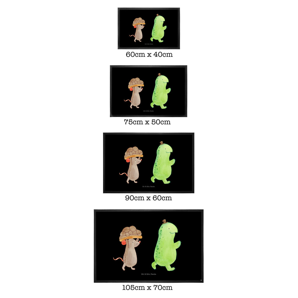 Fußmatte Schildkröte & Maus Schildkröte, Maus, Freunde, Freundinnen, beste Freunde, beste Freundinnen Türvorleger, Schmutzmatte, Fußabtreter, Matte, Schmutzfänger, Fußabstreifer, Schmutzfangmatte, Türmatte, Motivfußmatte,  Haustürmatte, Vorleger  Schildkröte