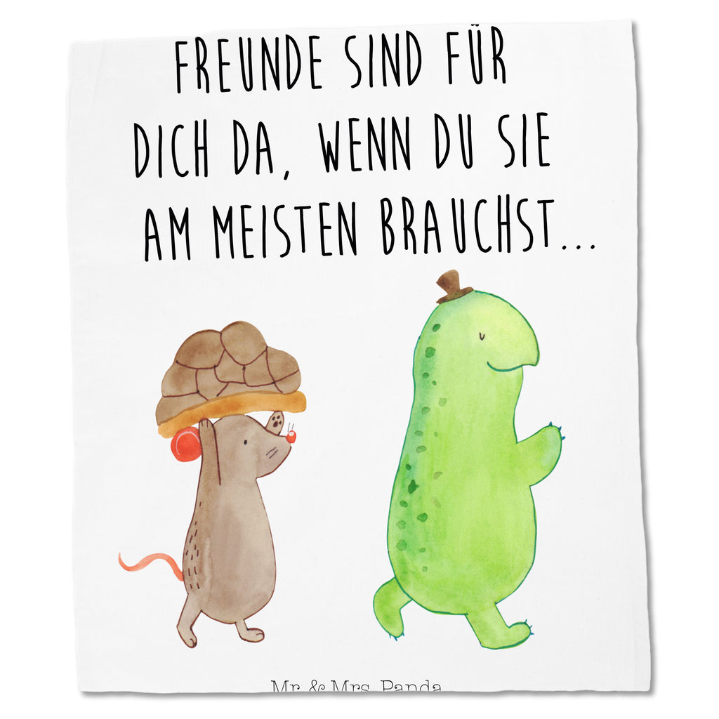 Tragetasche Schildkröte & Maus Beuteltasche, Beutel, Einkaufstasche, Jutebeutel, Stoffbeutel, Schildkröte, Maus, Freunde, Freundinnen, beste Freunde, beste Freundinnen