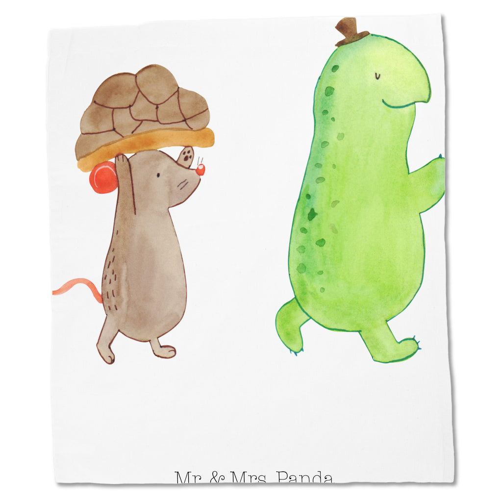 Tragetasche Schildkröte & Maus Beuteltasche, Beutel, Einkaufstasche, Jutebeutel, Stoffbeutel, Schildkröte, Maus, Freunde, Freundinnen, beste Freunde, beste Freundinnen