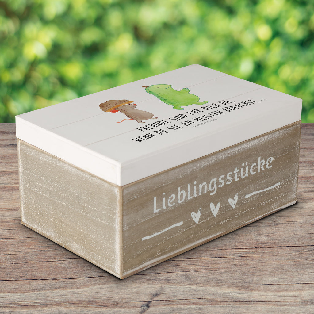 Holzkiste Schildkröte & Maus Holzkiste, Kiste, Schatzkiste, Truhe, Schatulle, XXL, Erinnerungsbox, Erinnerungskiste, Dekokiste, Aufbewahrungsbox, Schildkröte, Maus, Freunde, Freundinnen, beste Freunde, beste Freundinnen