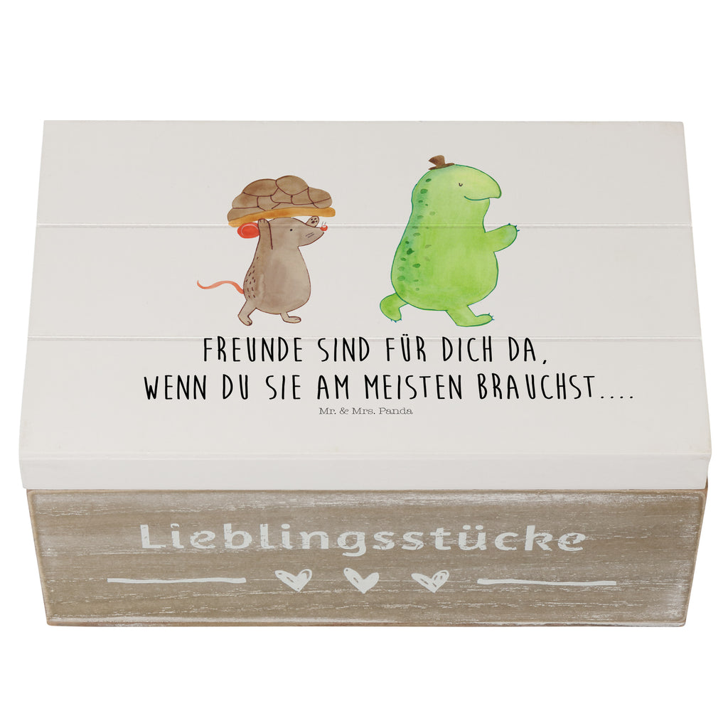 Holzkiste Schildkröte & Maus Holzkiste, Kiste, Schatzkiste, Truhe, Schatulle, XXL, Erinnerungsbox, Erinnerungskiste, Dekokiste, Aufbewahrungsbox, Schildkröte, Maus, Freunde, Freundinnen, beste Freunde, beste Freundinnen