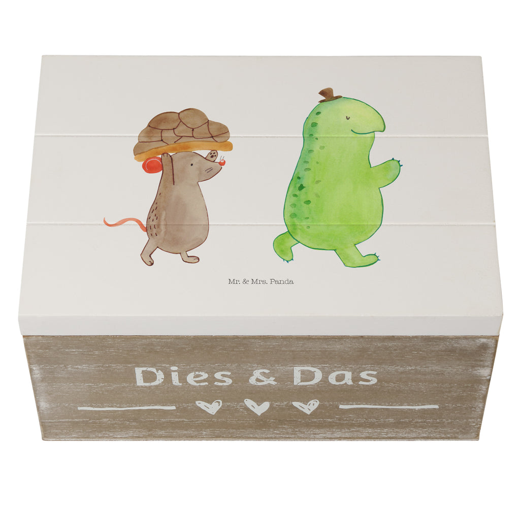 Holzkiste Schildkröte & Maus Holzkiste, Kiste, Schatzkiste, Truhe, Schatulle, XXL, Erinnerungsbox, Erinnerungskiste, Dekokiste, Aufbewahrungsbox, Schildkröte, Maus, Freunde, Freundinnen, beste Freunde, beste Freundinnen