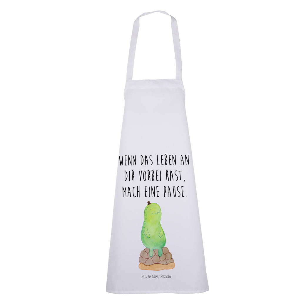 Kochschürze Schildkröte pausiert Schürze, Backschürze, Küchenschürze, Grillschürze, Latzschürze, Schildkröte, Achtsamkeit, Entschleunigen, achtsam