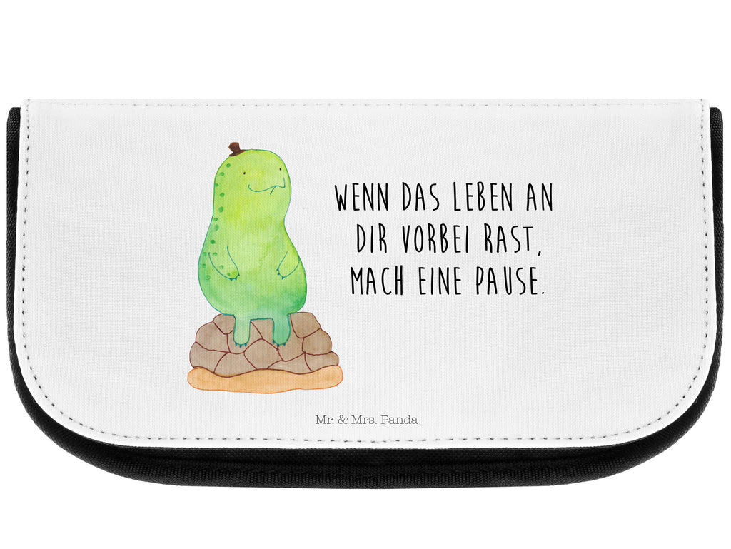 Kosmetiktasche Schildkröte pausiert Kosmetikbeutel, Kulturtasche, Kulturbeutel, Schminktasche, Make-Up Tasche, Schildkröte, Achtsamkeit, Entschleunigen, achtsam