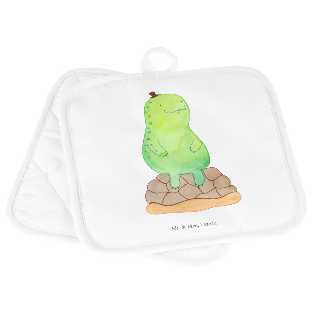 2er Set Topflappen  Schildkröte pausiert Topflappen, Topfuntersetzer, Ofenhandschuh, Topflappen Set, Topflappen lustig, Topflappen mit Spruch, Schildkröte, Achtsamkeit, Entschleunigen, achtsam