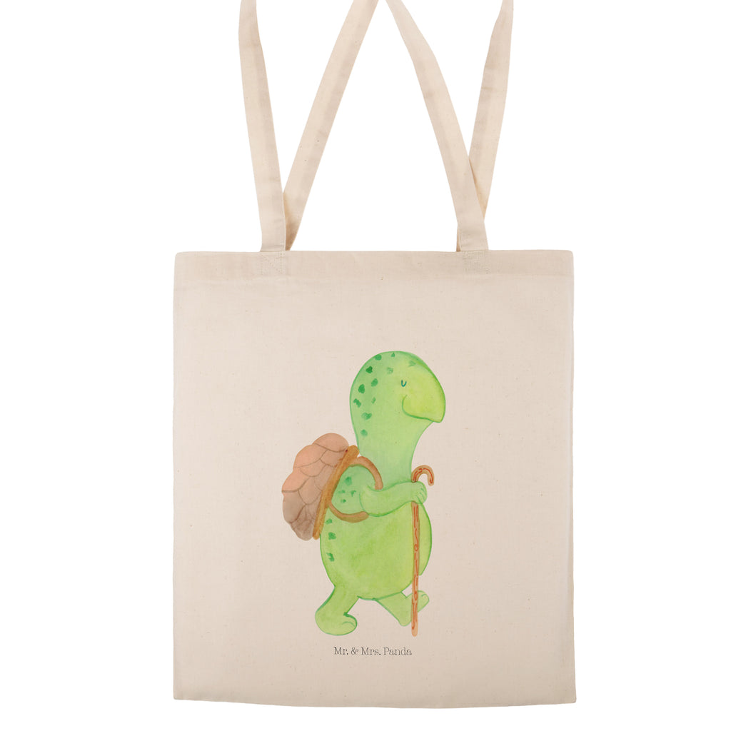Tragetasche Schildkröte Wanderer Beuteltasche, Beutel, Einkaufstasche, Jutebeutel, Stoffbeutel, Schildkröte, Schildkröten, Motivation, Motivationsspruch, Motivationssprüche, Neuanfang