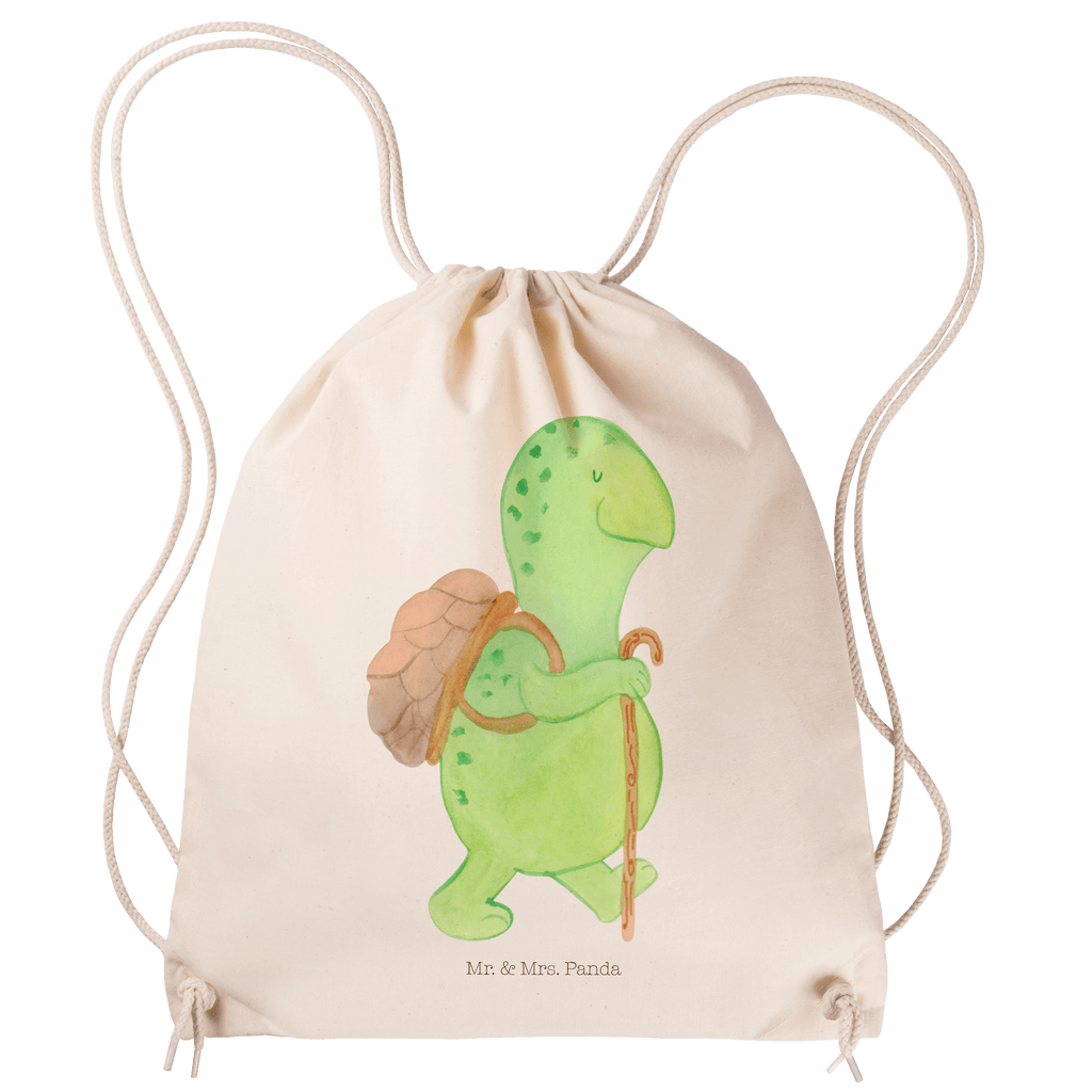 Sportbeutel Schildkröte Wanderer Turnbeutel, Beutel, Sporttasche, Tasche, Stoffbeutel, Schildkröte, Schildkröten, Motivation, Motivationsspruch, Motivationssprüche, Neuanfang