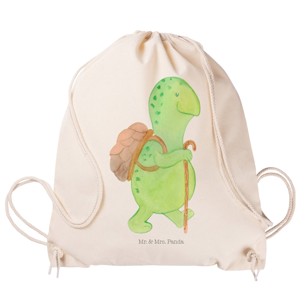 Sportbeutel Schildkröte Wanderer Turnbeutel, Beutel, Sporttasche, Tasche, Stoffbeutel, Schildkröte, Schildkröten, Motivation, Motivationsspruch, Motivationssprüche, Neuanfang