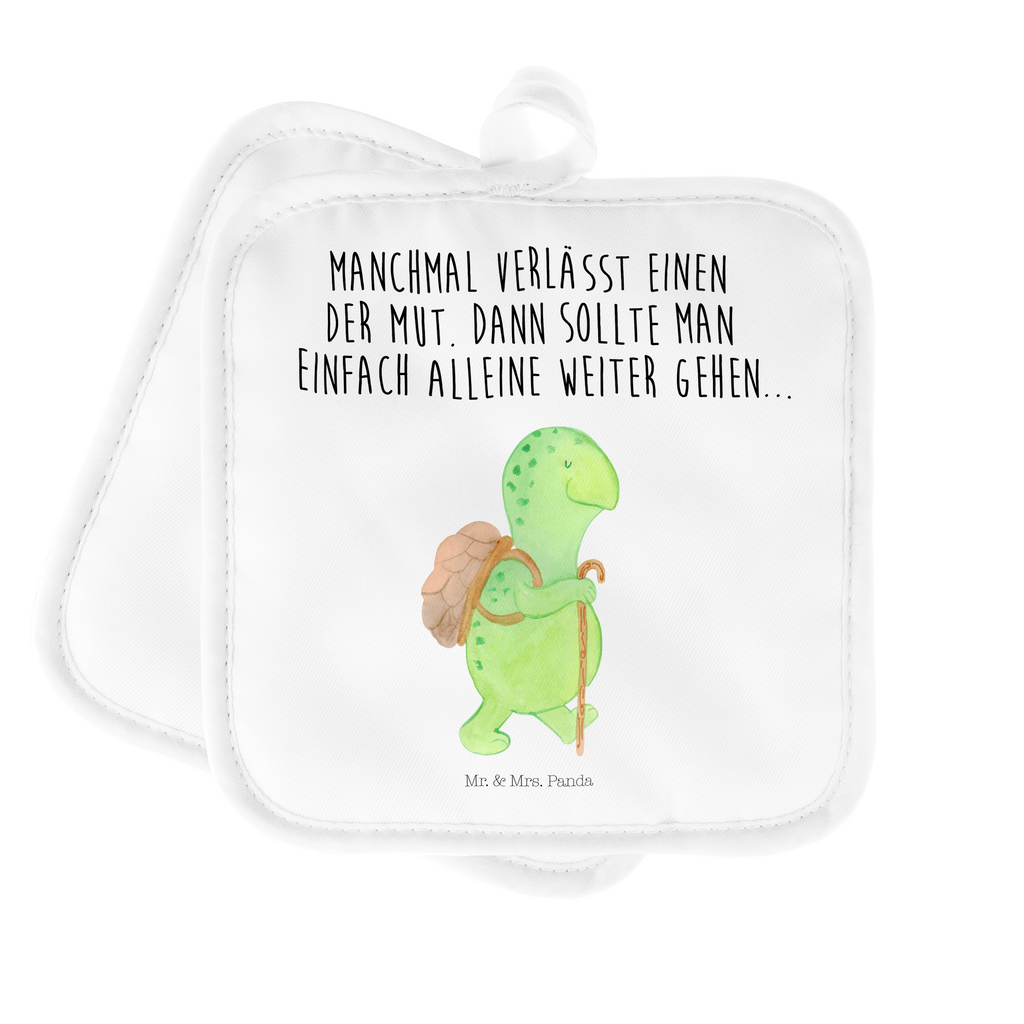 2er Set Topflappen  Schildkröte Wanderer Topflappen, Topfuntersetzer, Ofenhandschuh, Topflappen Set, Topflappen lustig, Topflappen mit Spruch, Schildkröte, Schildkröten, Motivation, Motivationsspruch, Motivationssprüche, Neuanfang