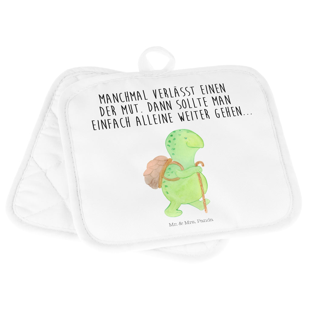 2er Set Topflappen  Schildkröte Wanderer Topflappen, Topfuntersetzer, Ofenhandschuh, Topflappen Set, Topflappen lustig, Topflappen mit Spruch, Schildkröte, Schildkröten, Motivation, Motivationsspruch, Motivationssprüche, Neuanfang