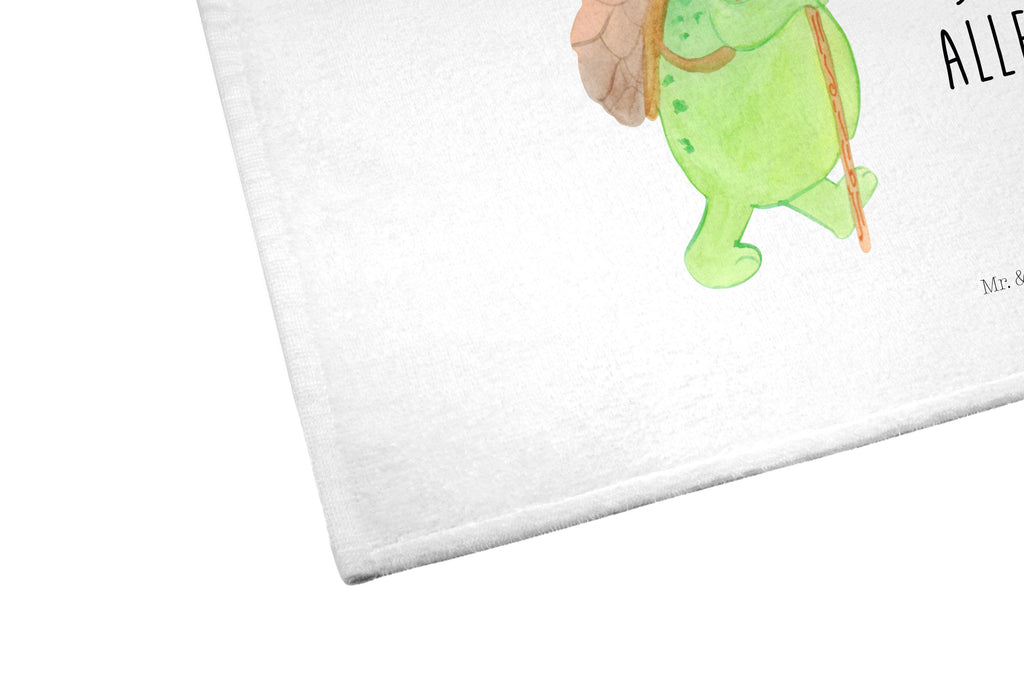 Gäste Handtuch Schildkröte Wanderer Gästetuch, Reisehandtuch, Sport Handtuch, Frottier, Kinder Handtuch, Schildkröte, Schildkröten, Motivation, Motivationsspruch, Motivationssprüche, Neuanfang
