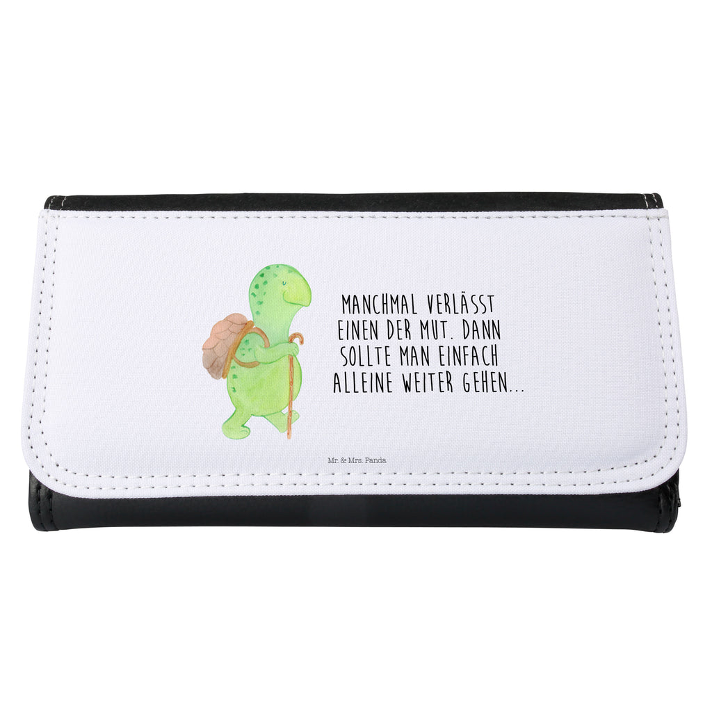 Damen Portemonnaie Schildkröte Wanderer Portemonnaie, Portemonee, Geldbörse, Damen, Groß, XXL, Geldbeutel, Portemonnaies, Schildkröte, Schildkröten, Motivation, Motivationsspruch, Motivationssprüche, Neuanfang