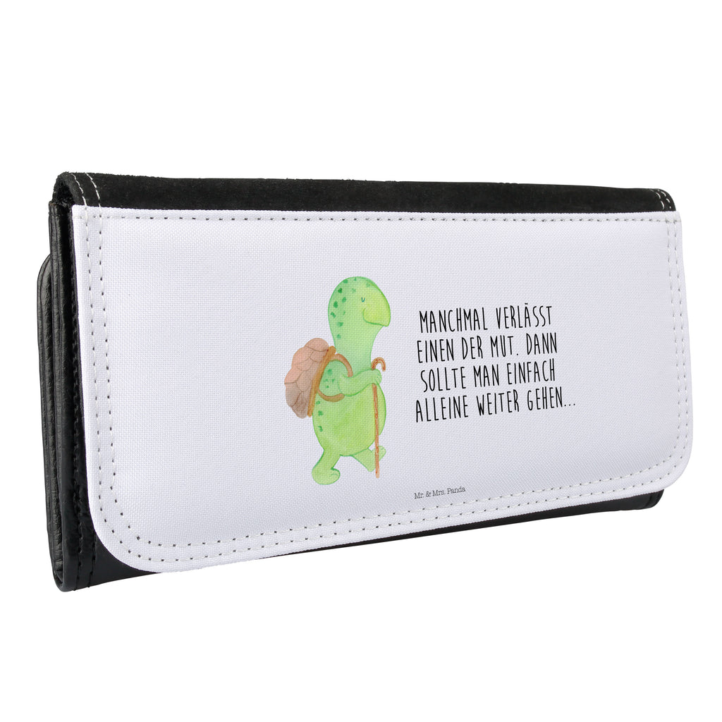 Damen Portemonnaie Schildkröte Wanderer Portemonnaie, Portemonee, Geldbörse, Damen, Groß, XXL, Geldbeutel, Portemonnaies, Schildkröte, Schildkröten, Motivation, Motivationsspruch, Motivationssprüche, Neuanfang