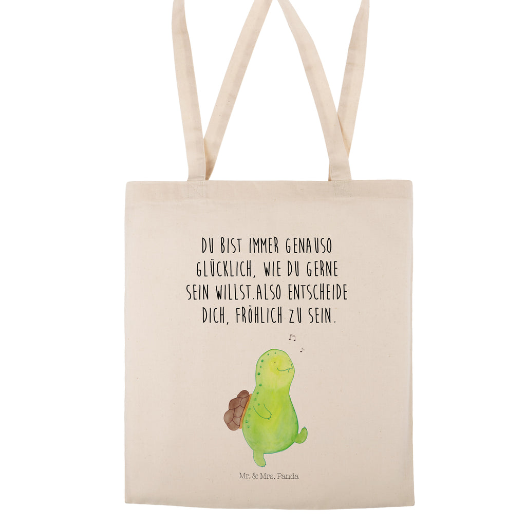 Tragetasche Schildkröte pfeift Beuteltasche, Beutel, Einkaufstasche, Jutebeutel, Stoffbeutel, Schildkröte, Schildi, Schildkröten, fröhlich, Glück, Motivation, Lebensfreude, Depression, Trennung, Neuanfang