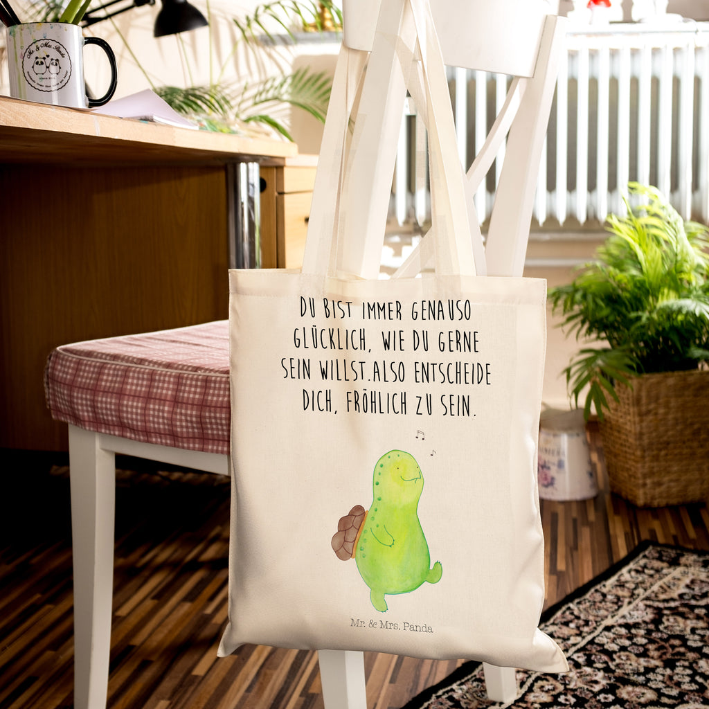 Tragetasche Schildkröte pfeift Beuteltasche, Beutel, Einkaufstasche, Jutebeutel, Stoffbeutel, Schildkröte, Schildi, Schildkröten, fröhlich, Glück, Motivation, Lebensfreude, Depression, Trennung, Neuanfang