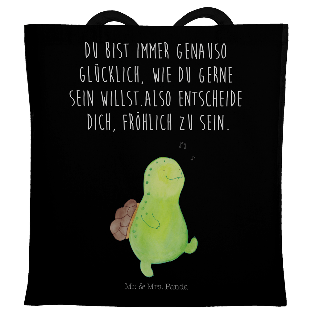 Tragetasche Schildkröte pfeift Beuteltasche, Beutel, Einkaufstasche, Jutebeutel, Stoffbeutel, Schildkröte, Schildi, Schildkröten, fröhlich, Glück, Motivation, Lebensfreude, Depression, Trennung, Neuanfang