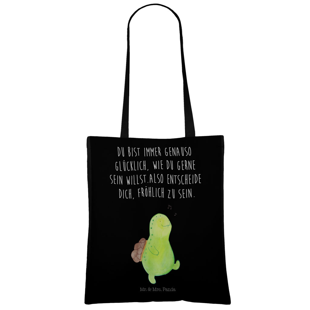 Tragetasche Schildkröte pfeift Beuteltasche, Beutel, Einkaufstasche, Jutebeutel, Stoffbeutel, Schildkröte, Schildi, Schildkröten, fröhlich, Glück, Motivation, Lebensfreude, Depression, Trennung, Neuanfang