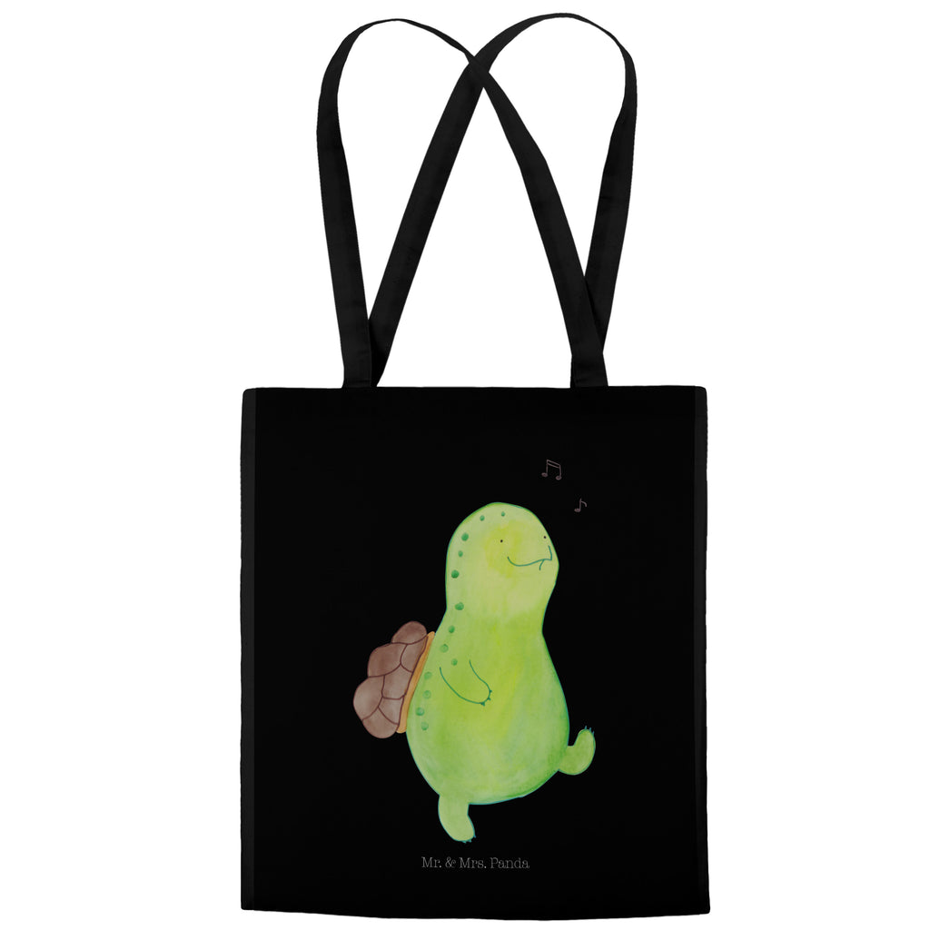Tragetasche Schildkröte pfeift Beuteltasche, Beutel, Einkaufstasche, Jutebeutel, Stoffbeutel, Schildkröte, Schildi, Schildkröten, fröhlich, Glück, Motivation, Lebensfreude, Depression, Trennung, Neuanfang