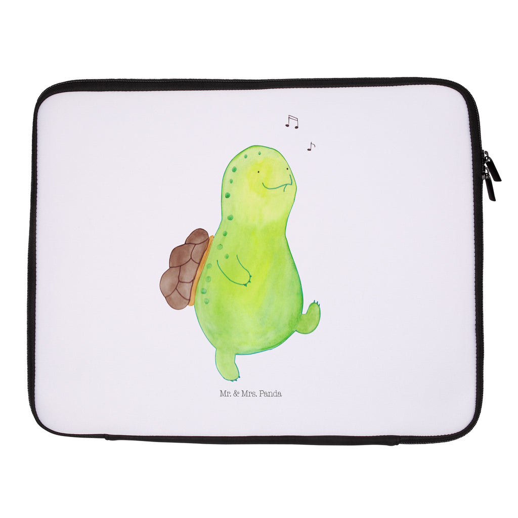 20 x 28 Notebook Tasche  Schildkröte pfeift Notebook Tasche, Laptop, Computertasche, Tasche, Schildkröte, Schildi, Schildkröten, fröhlich, Glück, Motivation, Lebensfreude, Depression, Trennung, Neuanfang