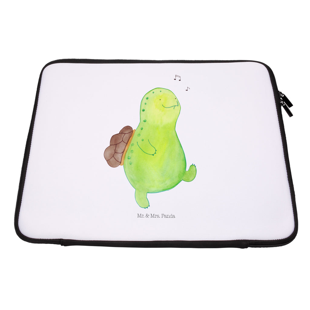 20 x 28 Notebook Tasche  Schildkröte pfeift Notebook Tasche, Laptop, Computertasche, Tasche, Schildkröte, Schildi, Schildkröten, fröhlich, Glück, Motivation, Lebensfreude, Depression, Trennung, Neuanfang